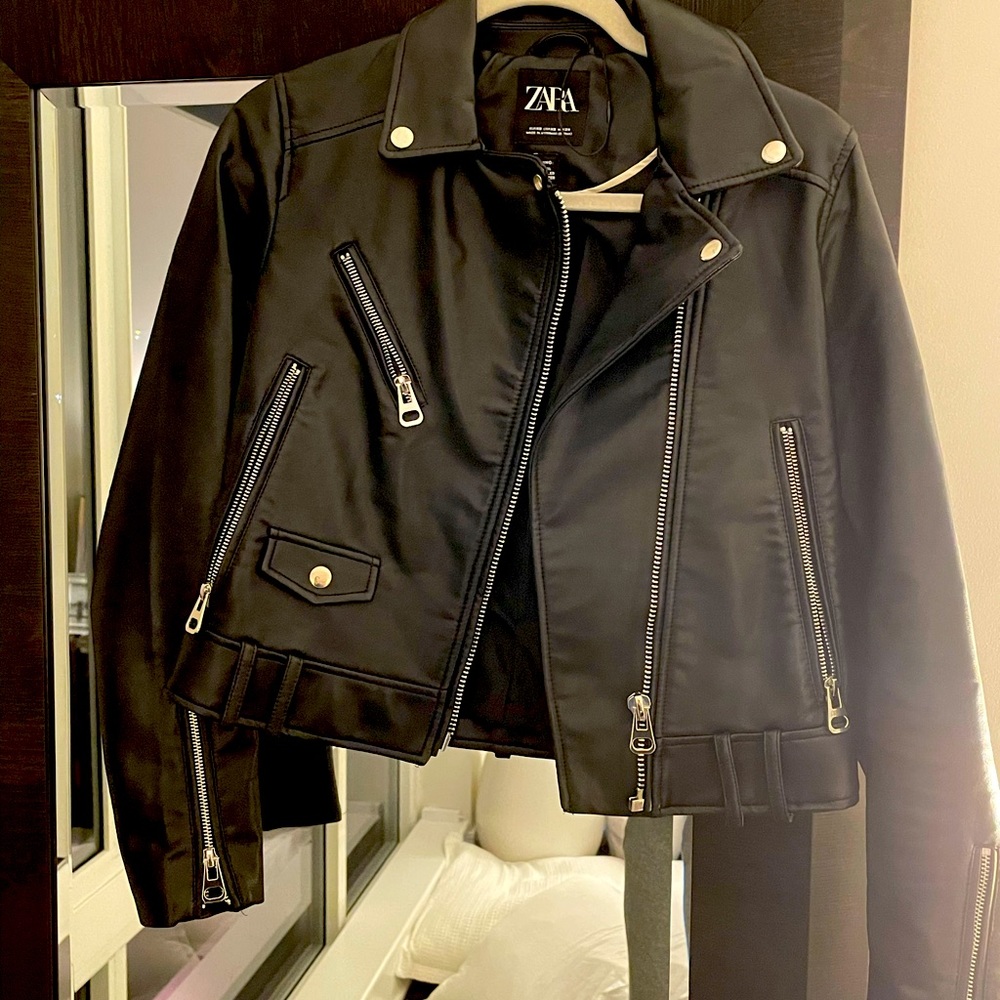 Zara leather jacket